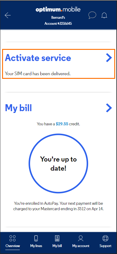 How do I activate my SIM card? – Optimum Mobile